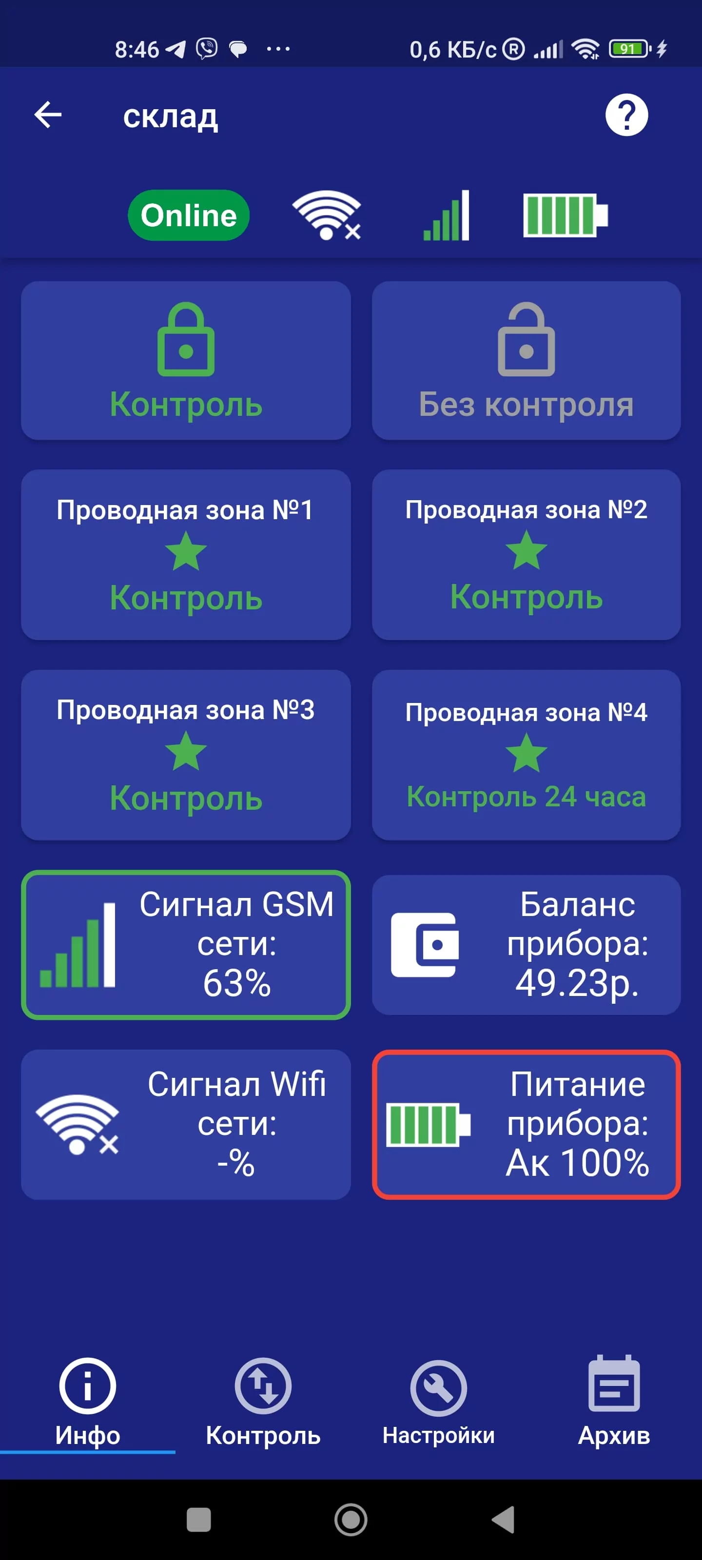 Wi-Fi и GSM сигнализация «ИПРо-7»