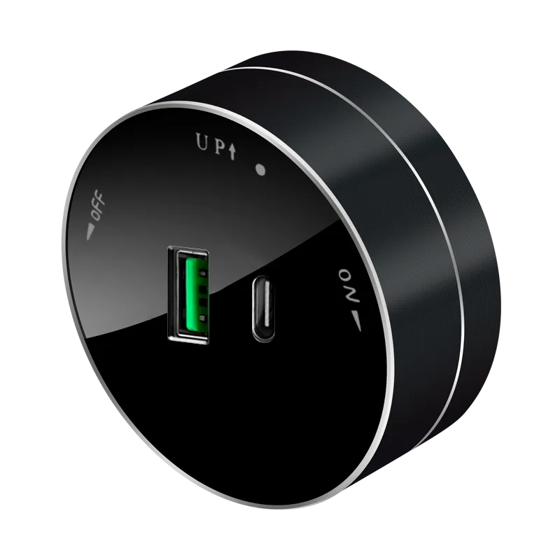 MultiTrack Розетка 2хUSB (тип А+С) 18Вт, 5В/3А Антрацит